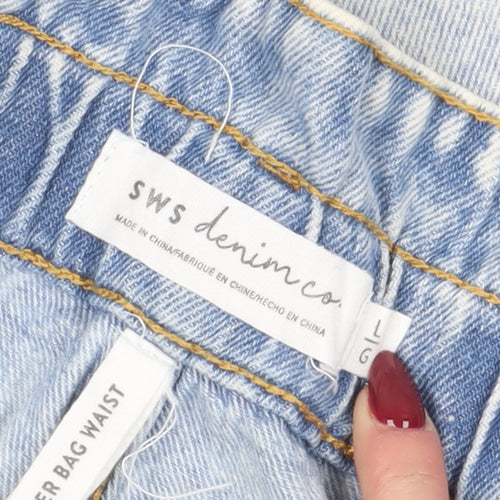 SWS Denim Co Women's Blue Paperbag Denim Shorts L