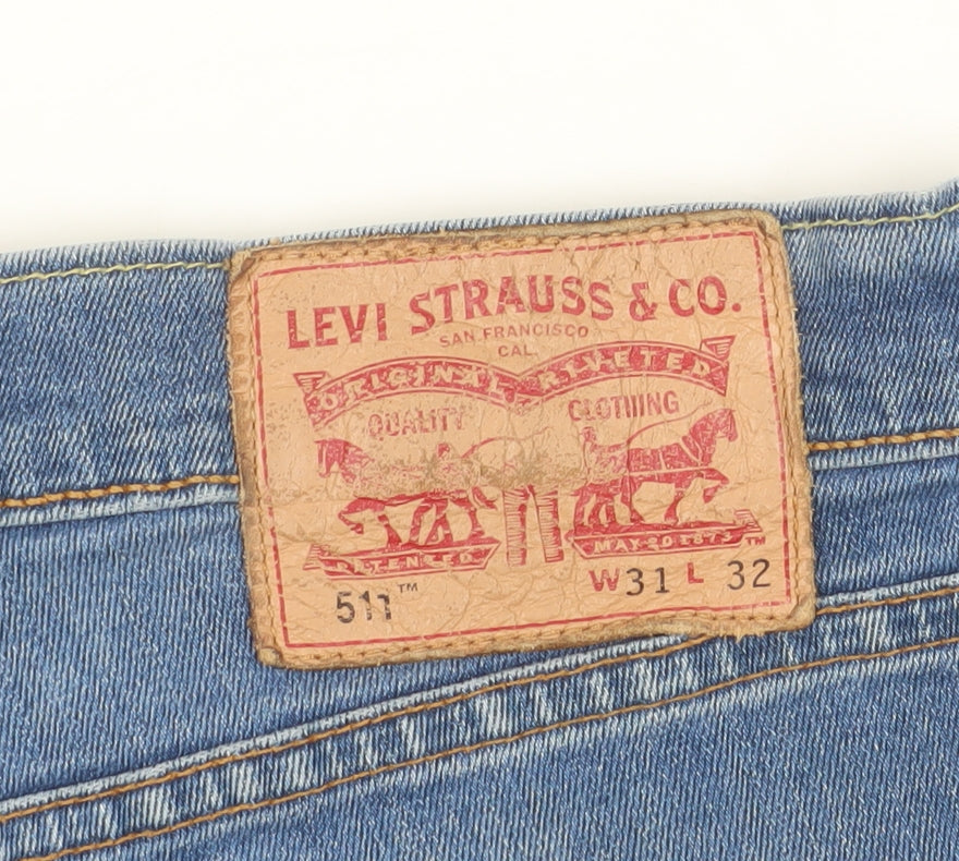 Levi Strauss Women’s Blue Cut-Off Denim Shorts Size 31