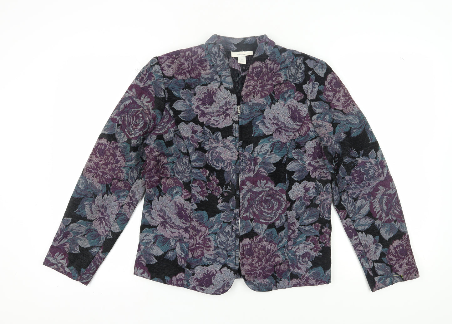 Dressbarn Women’s Purple Floral Suit Jacket M
