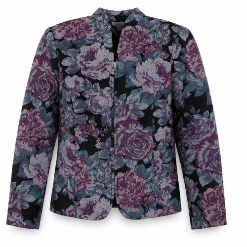 Dressbarn Women’s Purple Floral Suit Jacket M