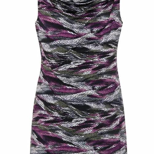 New Woman Design Womens Multicoloured Sheath Dress L