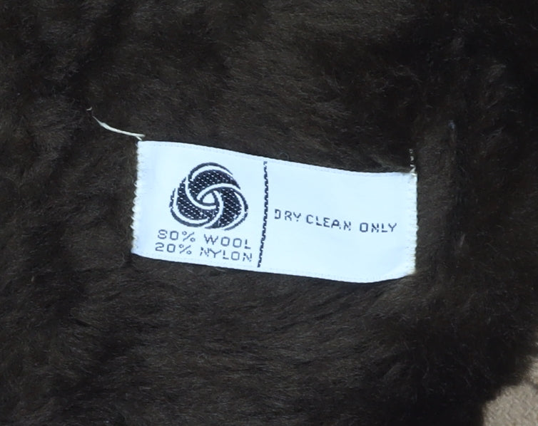 Bonds Women's Beige Wool Blend Overcoat, Size 14