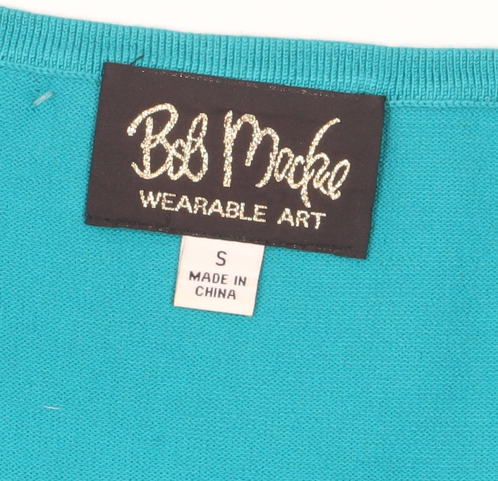 Bob Mackie Women's Blue Sleeveless Tank Top Size S