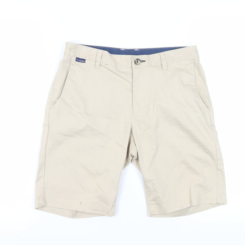 Columbia Men's Beige Chino Shorts, M, Outdoor Style