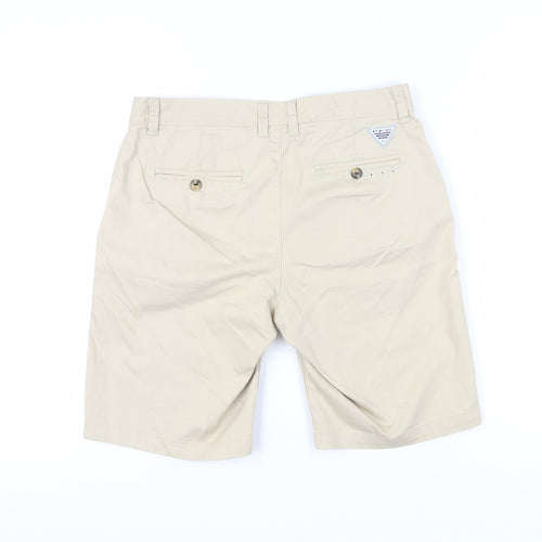 Columbia Men's Beige Chino Shorts, M, Outdoor Style