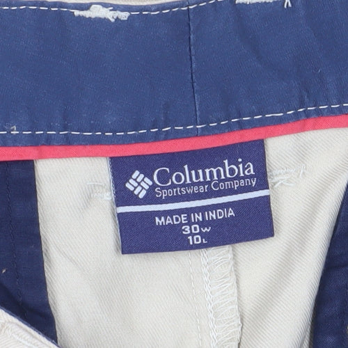 Columbia Men's Beige Chino Shorts, M, Outdoor Style
