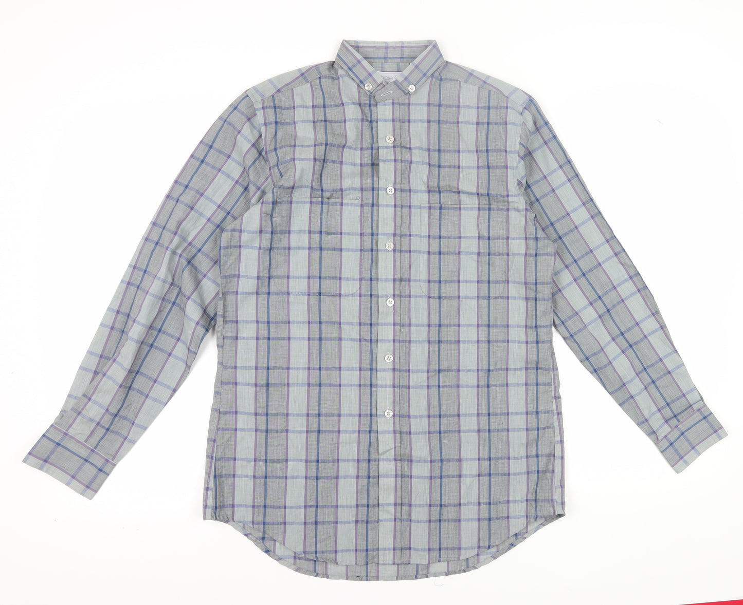 Shore Club Men's Multicoloured Plaid Shirt Small