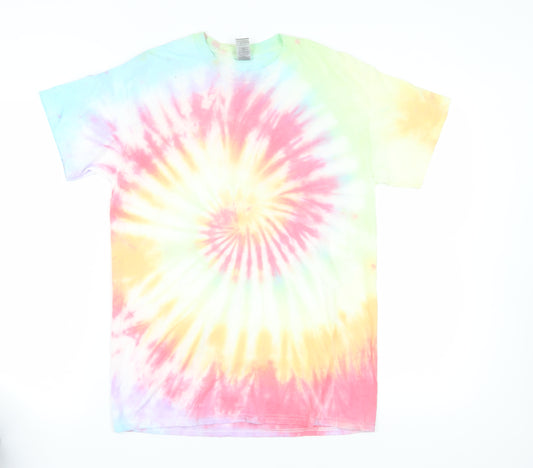 Gildan Women's Rainbow Tie-Dye T-Shirt, Size M