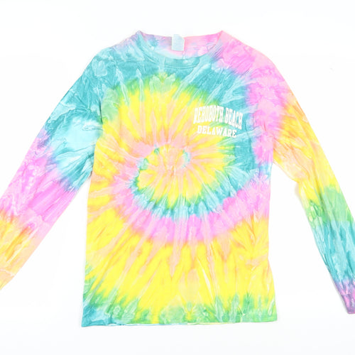 Gildan Long Sleeve Tie-Dye T-Shirt Unisex Small