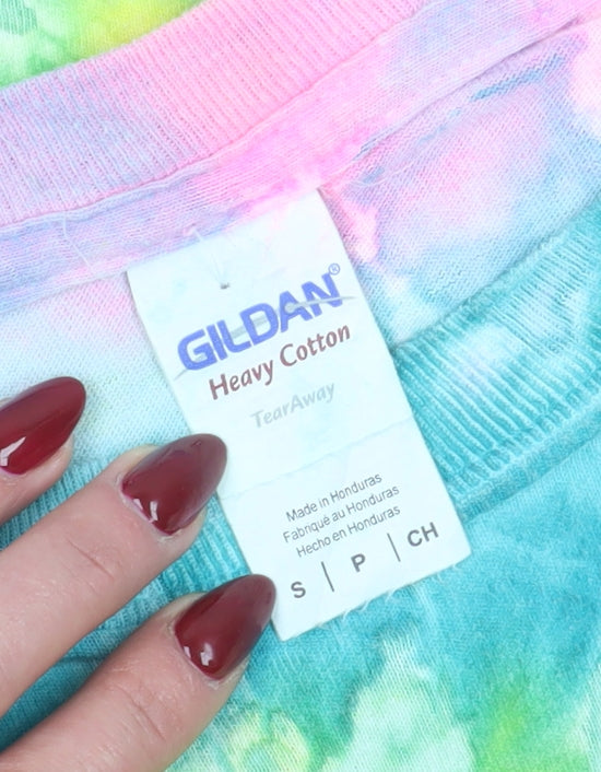 Gildan Long Sleeve Tie-Dye T-Shirt Unisex Small