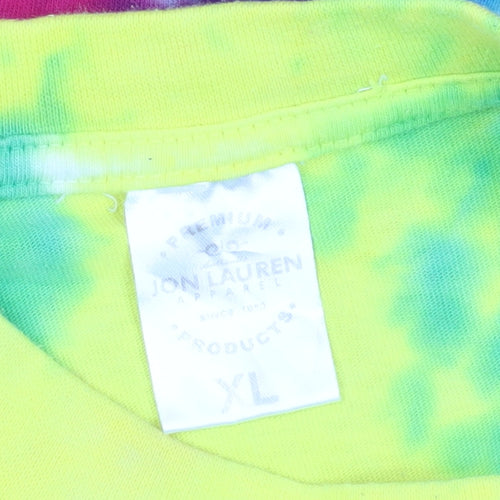 Jon Lauren Men's Multicoloured XL Tie-Dye Long Sleeve T-Shirt