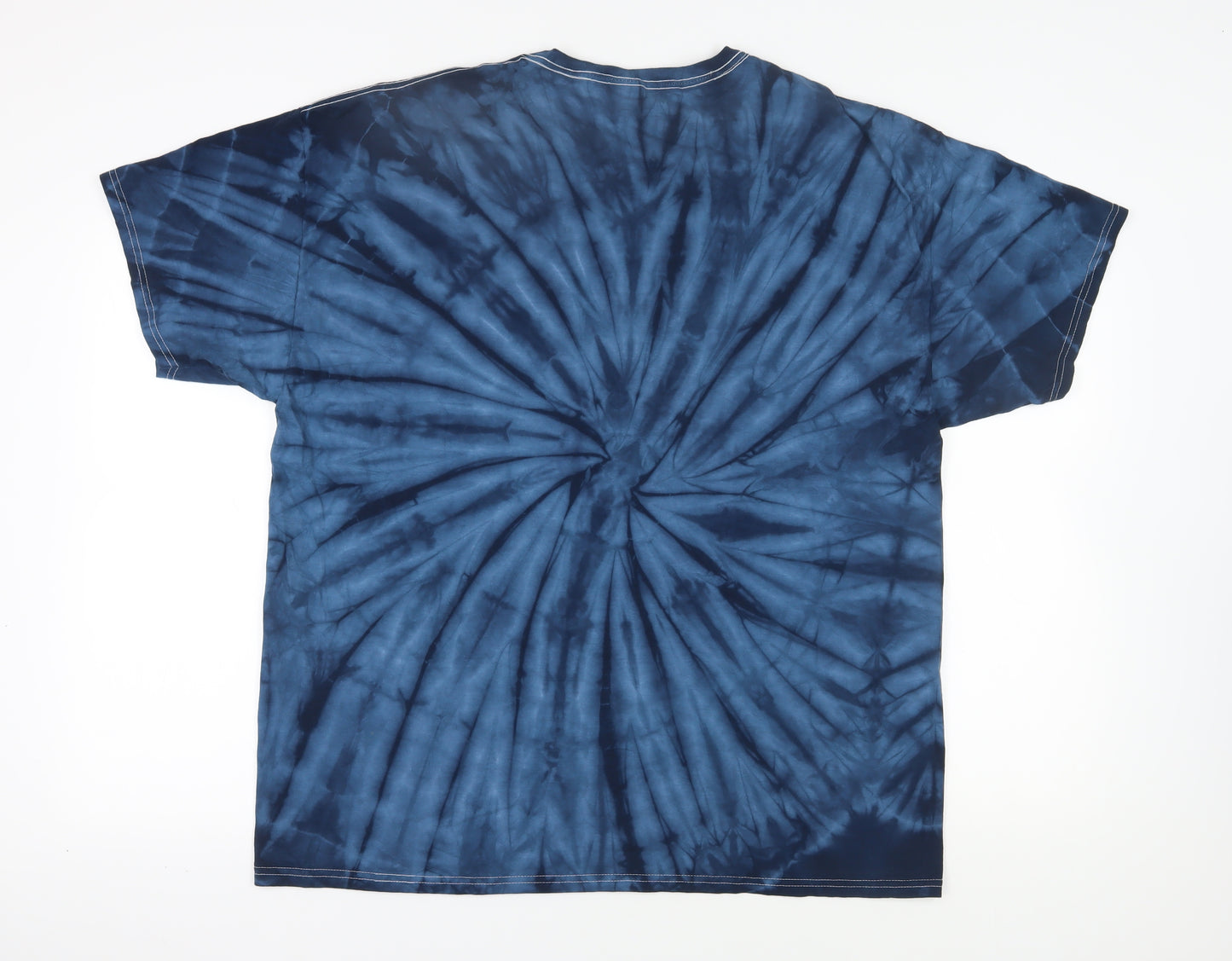 Colortone Men's Blue Graphic Print 2XL T-Shirt