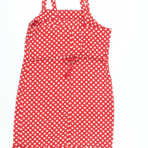 Tickets Women's Red Polka Dot Sleeveless Slip Dress