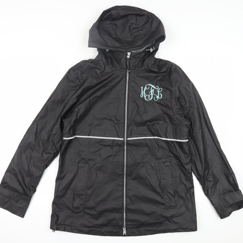 Charles River Unisex Black Rain Coat Jacket M
