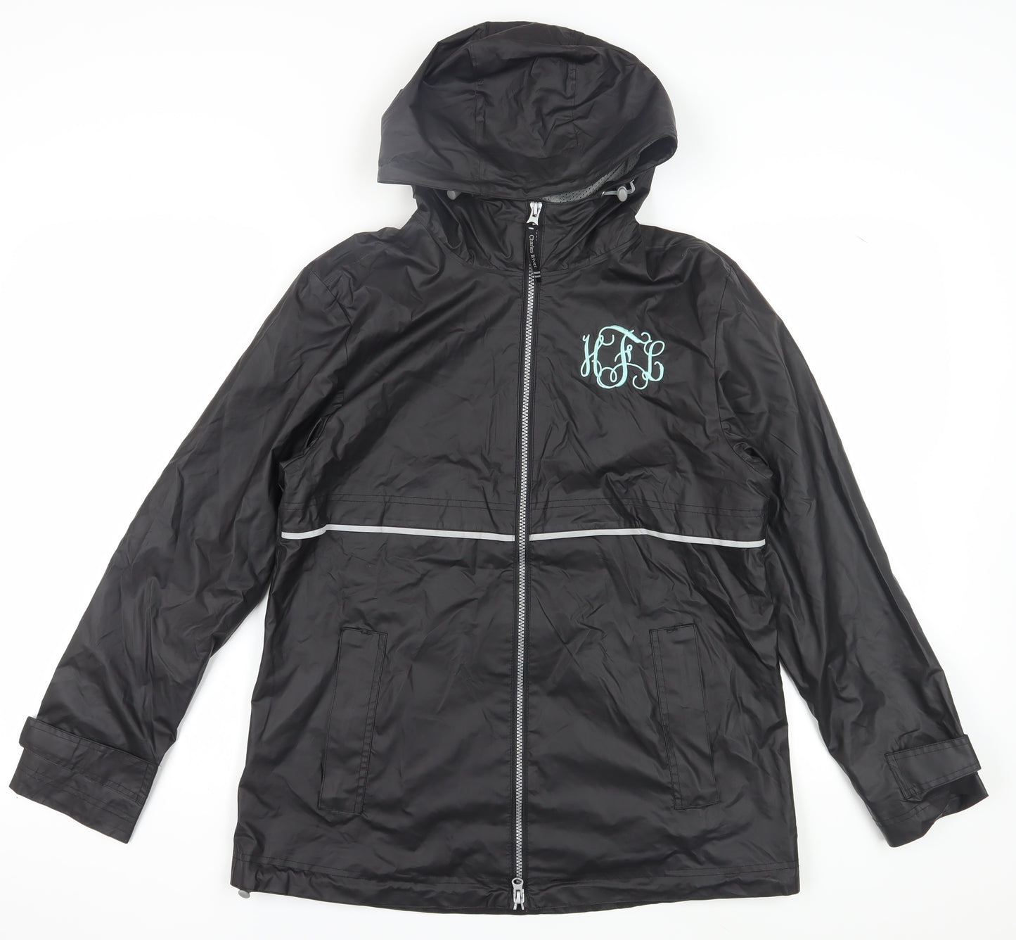 Charles River Unisex Black Rain Coat Jacket M