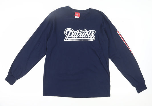 NFL Men's Blue Long Sleeve T-Shirt - Size M