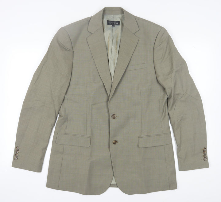 Styleworks Men’s Beige Blazer, Size 40L Tall, Formal