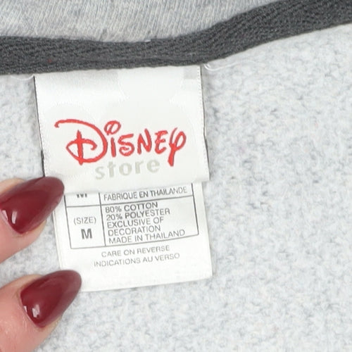 Disney Store Grey Mickey Mouse Unisex Hoodie, Size M