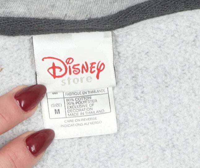 Disney Store Grey Mickey Mouse Unisex Hoodie, Size M