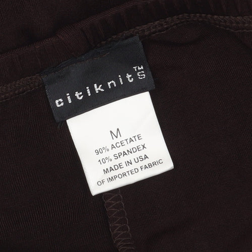 Citiknits Women’s Brown Straight Trousers M