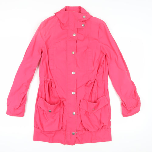 Marks and Spencer Women's Pink Parka Jacket Size 8