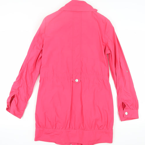 Marks and Spencer Women's Pink Parka Jacket Size 8