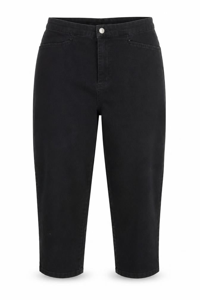 Front view of Blue Cross Women Black Mom Jeans M Regular Stretch