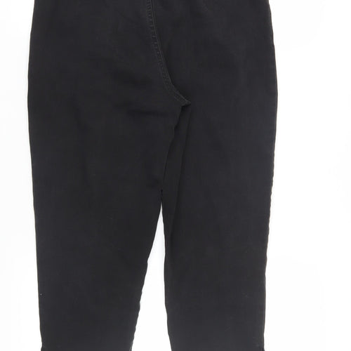 Blue Cross Women Black Mom Jeans M Regular Stretch