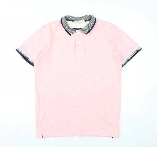 Tailored Originals Men's Pink Polo Shirt Small