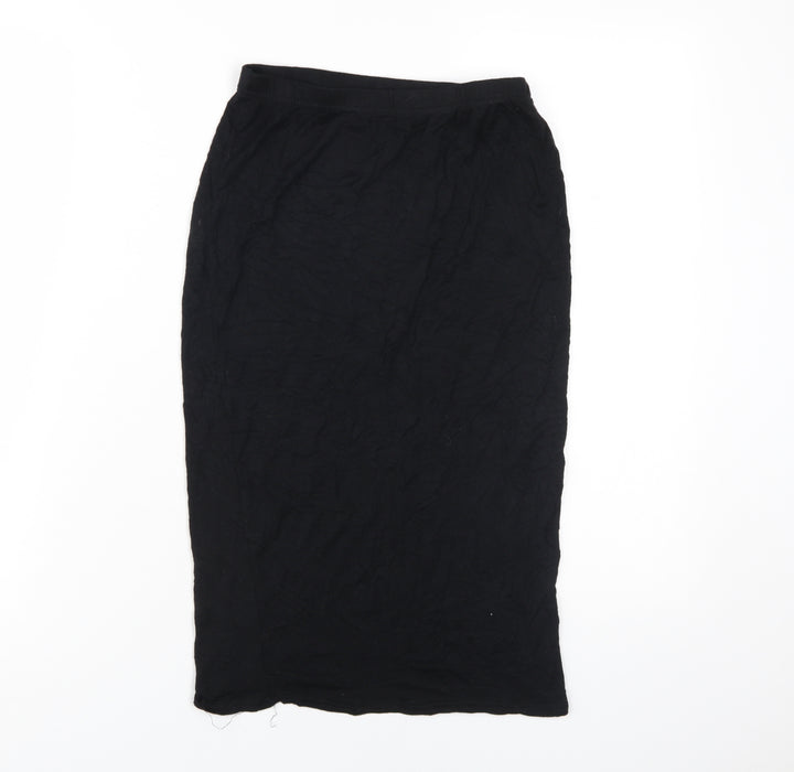 PrettyLittleThing Women's Black Midi Pencil Skirt Size 10