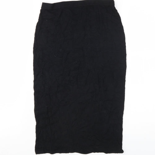 PrettyLittleThing Women's Black Midi Pencil Skirt Size 10