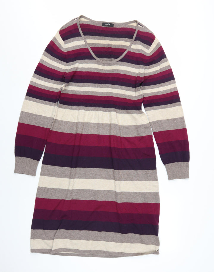 M&Co Women’s Multicoloured Striped Shift Dress L