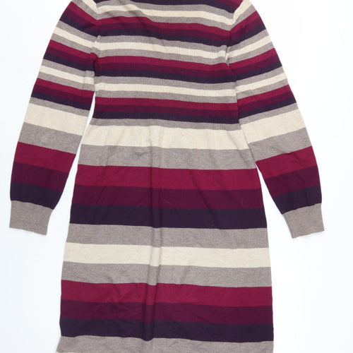 M&Co Women’s Multicoloured Striped Shift Dress L