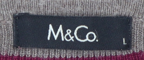 M&Co Women’s Multicoloured Striped Shift Dress L