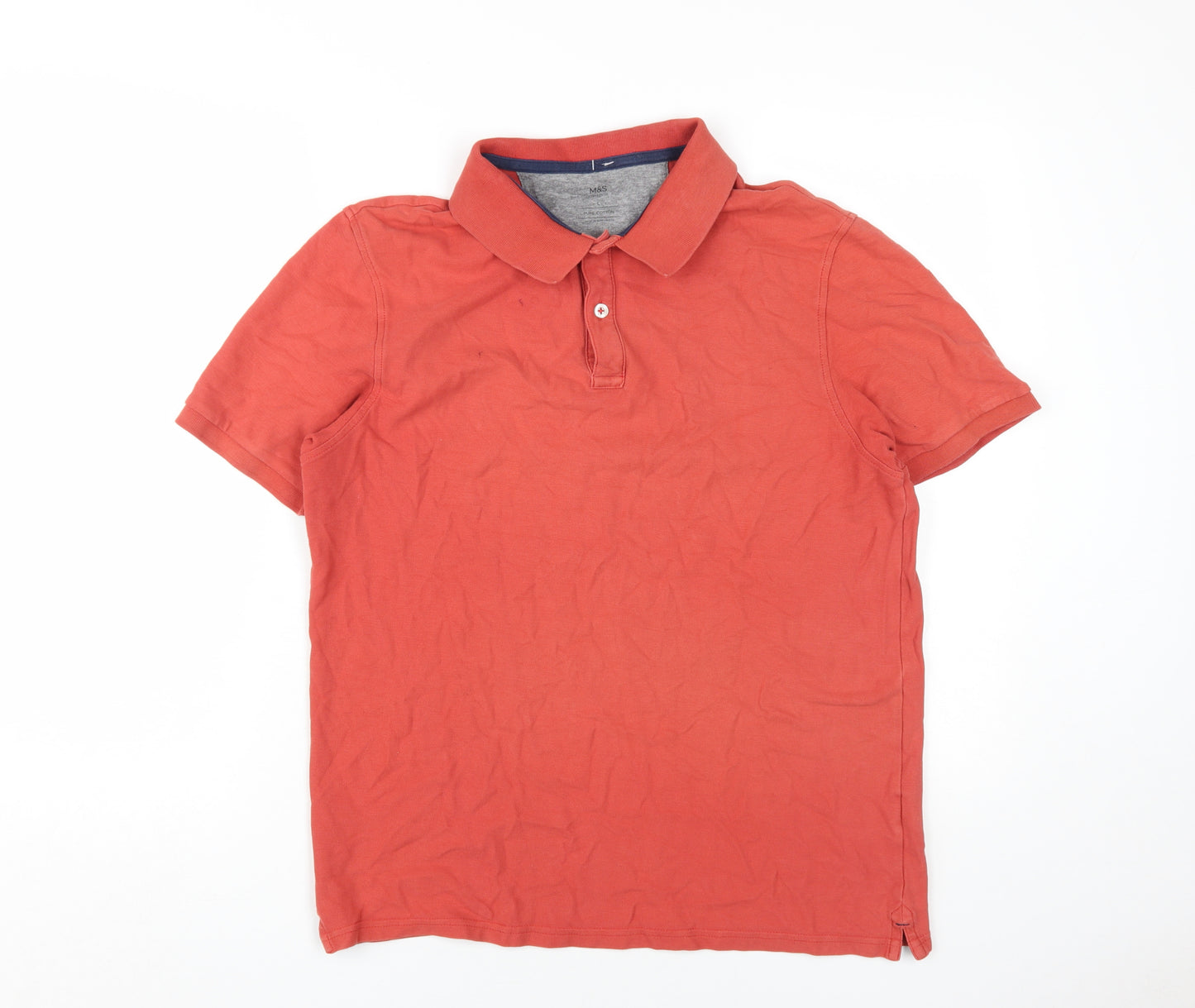 Marks and Spencer Men's Red L Polo Shirt