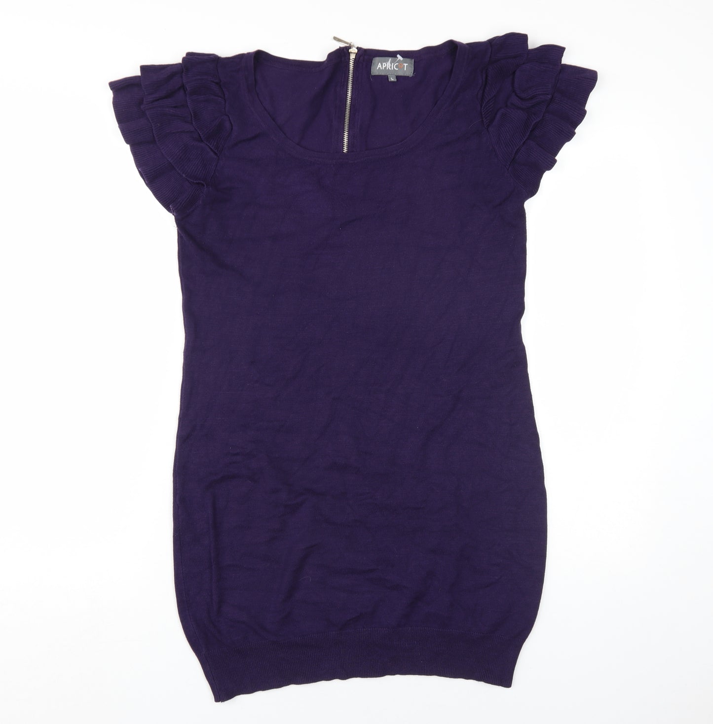 Apricot Women's Purple Shift Dress Large