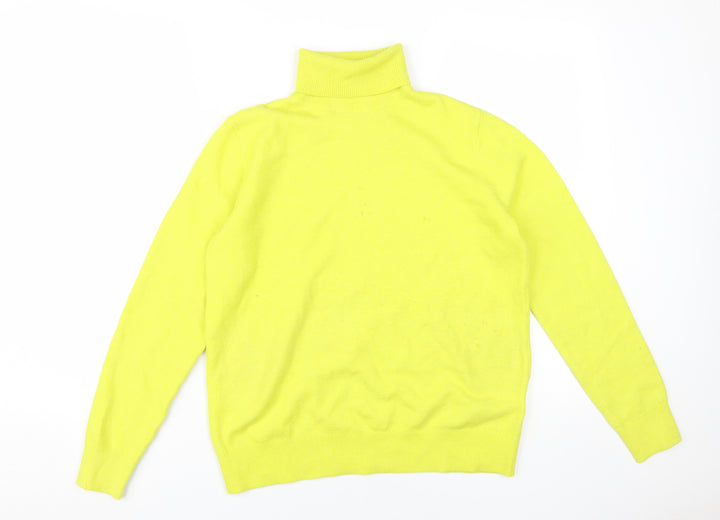 Marks and Spencer Women’s Yellow Roll Neck Pullover S