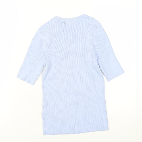 Marks and Spencer Women's Blue 3/4 Sleeve Jersey Top
