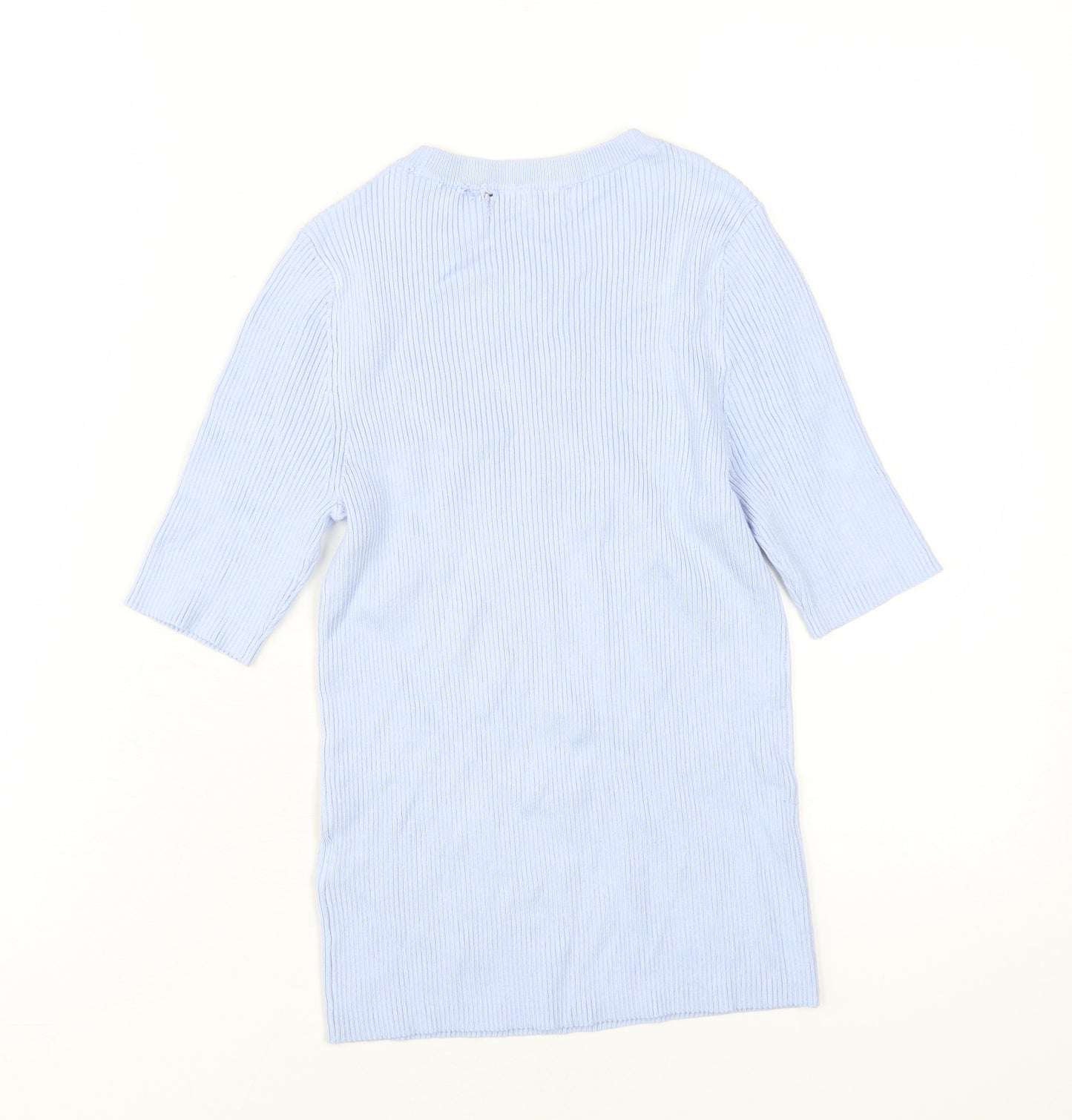 Marks and Spencer Women's Blue 3/4 Sleeve Jersey Top