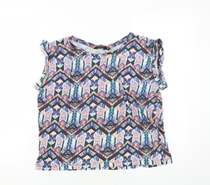 New Look Women's Multicoloured Geometric T-Shirt