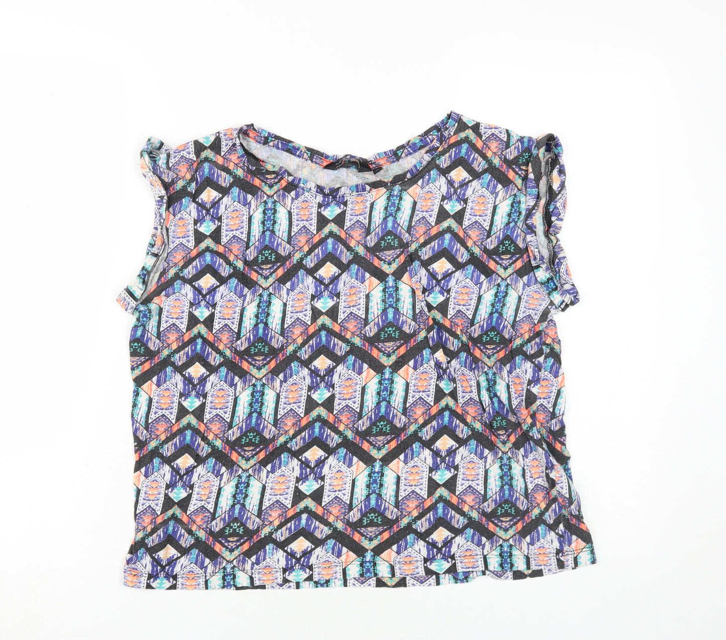 New Look Women's Multicoloured Geometric T-Shirt