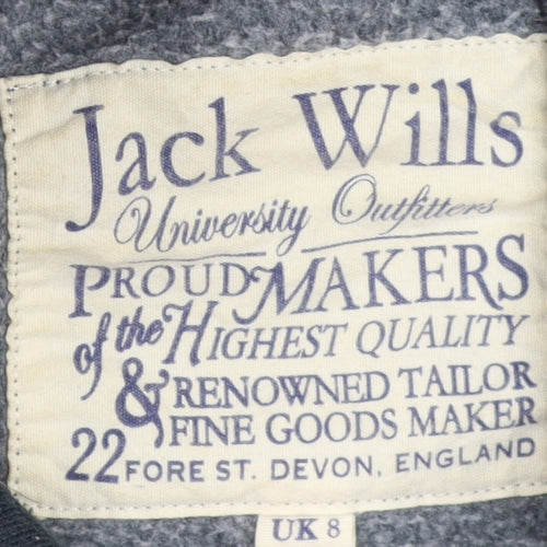Jack Wills Women's Black Pullover Hoodie Size 8