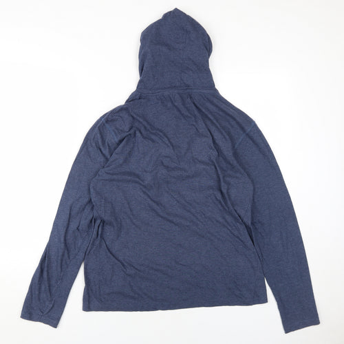 Brave Soul Unisex Blue Pullover Hoodie M