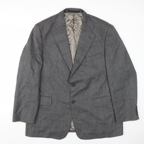 Marks and Spencer Grey Wool Blazer, Men's 46R