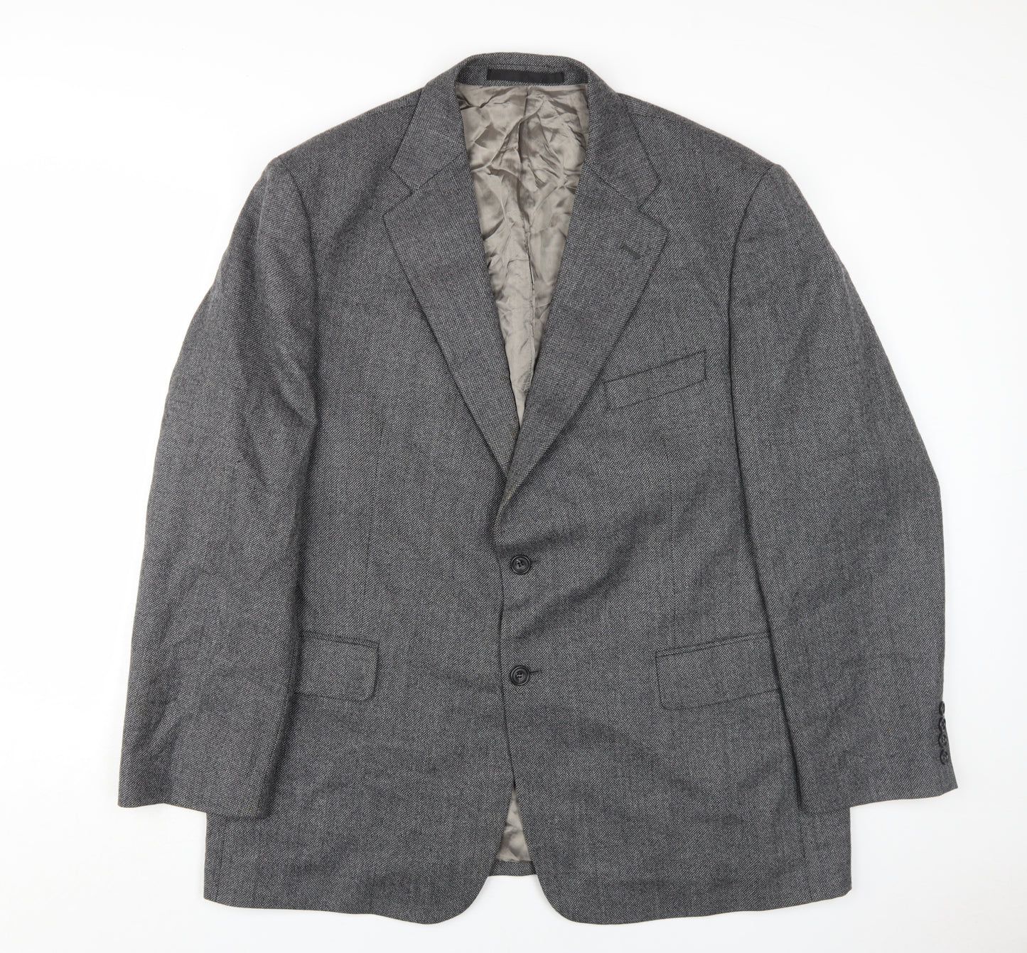 Marks and Spencer Grey Wool Blazer, Men's 46R