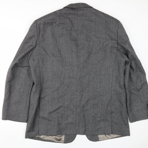 Marks and Spencer Grey Wool Blazer, Men's 46R