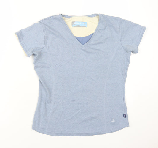 Regatta Women's Blue V-Neck T-Shirt, Size 12