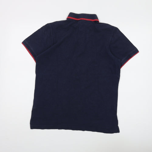 Marlboro Classics Men's Blue Polo Shirt Medium