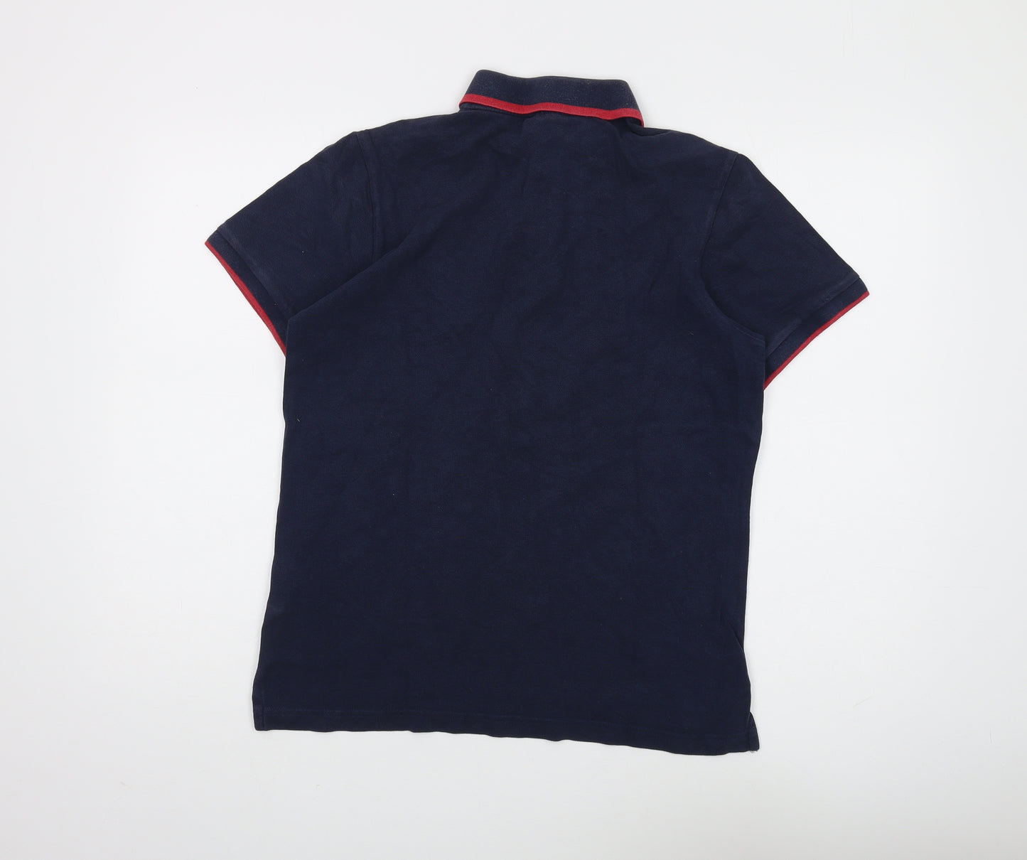 Marlboro Classics Men's Blue Polo Shirt Medium