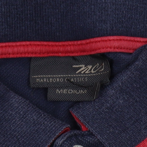 Marlboro Classics Men's Blue Polo Shirt Medium
